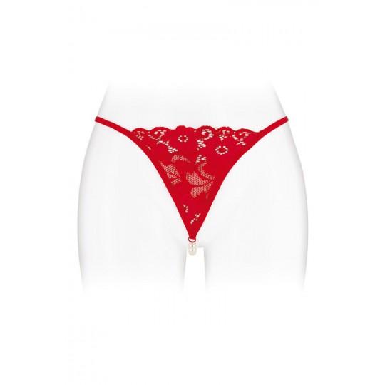 String avec perles Venusina - rouge